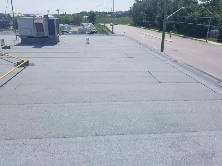 Roof repair work by Dilmar Roofing in Bradford, ON